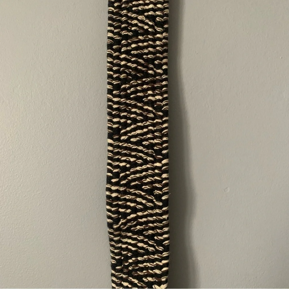 J. CREW Women’s Brown and Black Woven Belt